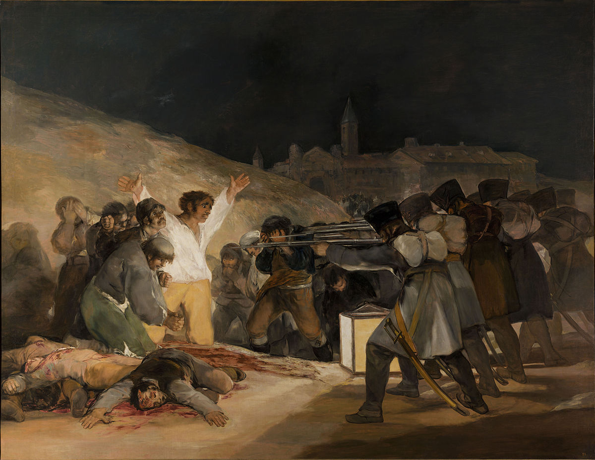 Los fusilamientos del 3 de mayo por Francisco de Goya