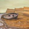 Ashore a figurative painting using oil on canvas